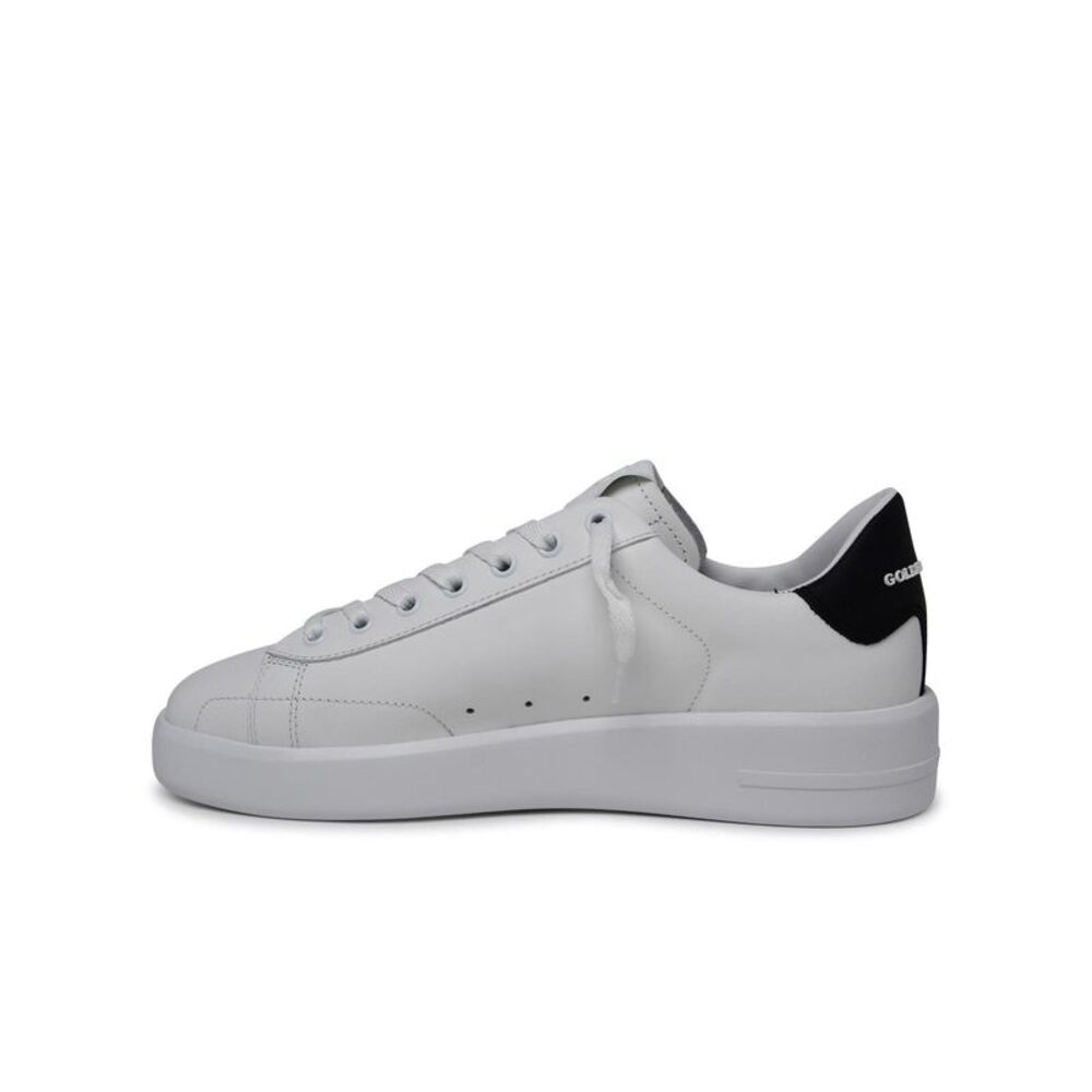Golden Goose Purestar Sneakers In White Calf Leather Men - Picture 3 of 4